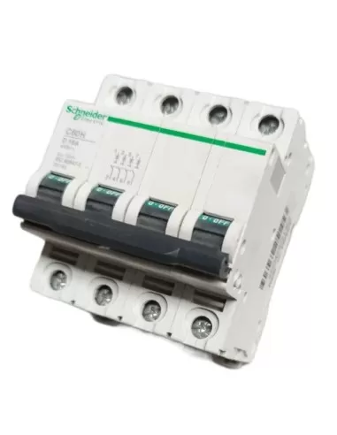 Schneider 25145 circuit breaker c60h 10ka 4p 16a curve d